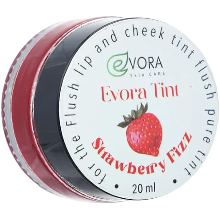 Evora Cosmetics Tint Gel, Red, High Pigment & Glossy Finish, 20ml - Image 2